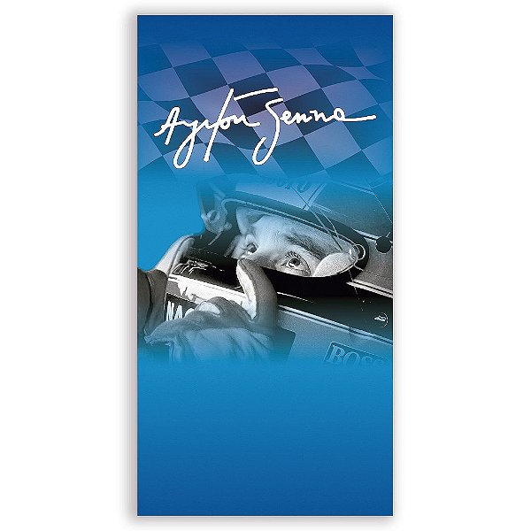 Capa Mini Faixa Lateral Sublimado - Airton Senna