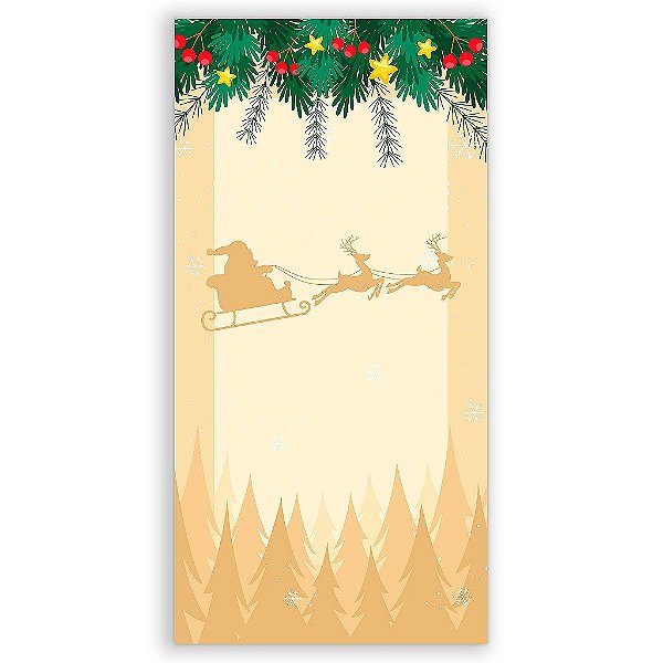 Capa Mini Faixa Lateral Sublimado - Natal - Ano Novo
