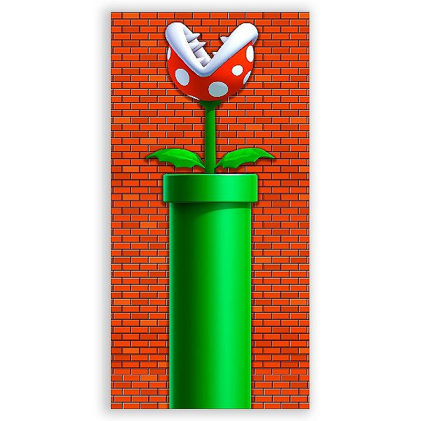 Capa Mini Faixa Lateral Sublimado - Super Mario