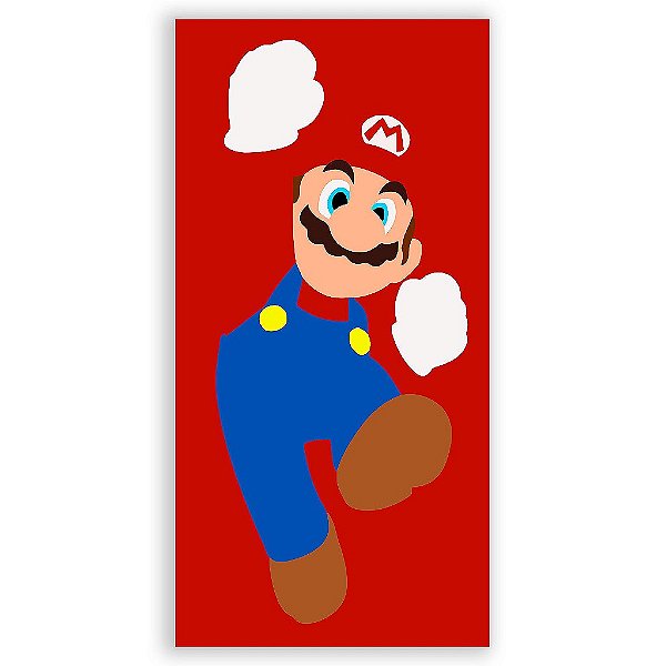 Capa Mini Faixa Lateral Sublimado - Super Mario