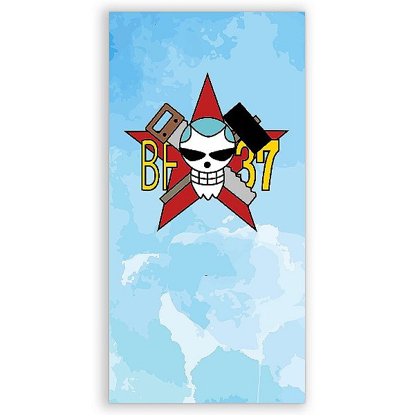 Capa Mini Faixa Lateral Sublimado - One Piece Franky