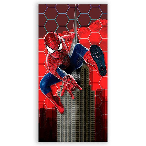 Capa Mini Faixa Lateral Sublimado - Homem Aranha