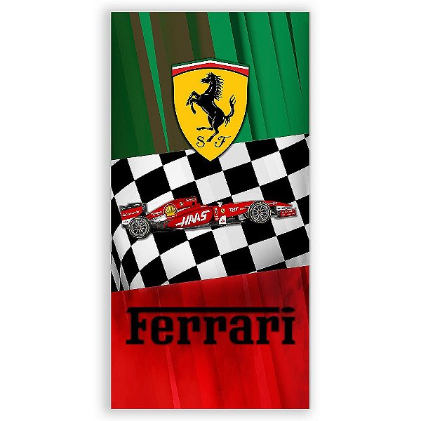 Capa Mini Faixa Lateral Sublimado - Formula Ferrari