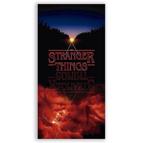 Capa Mini Faixa Lateral Sublimado - Stranger Things