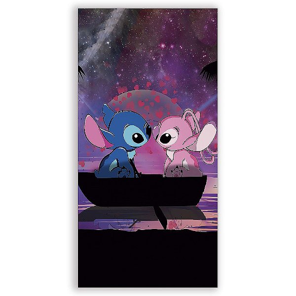 Capa Mini Faixa Lateral Sublimado - Lilo e Stitch
