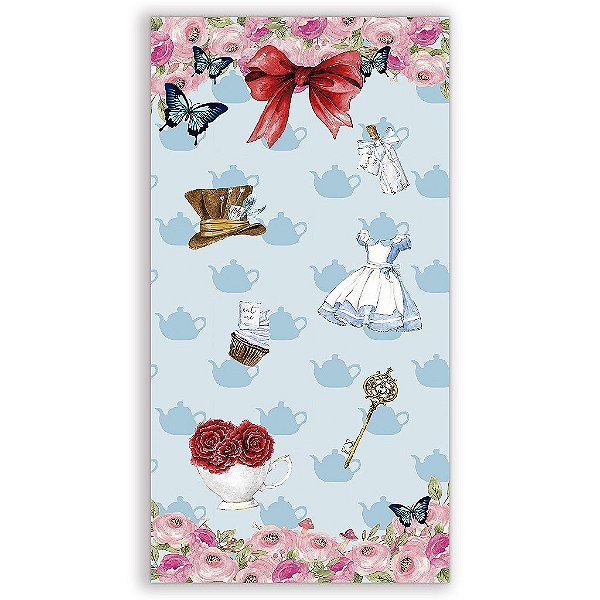 Capa Mini Faixa Lateral Sublimado - Alice