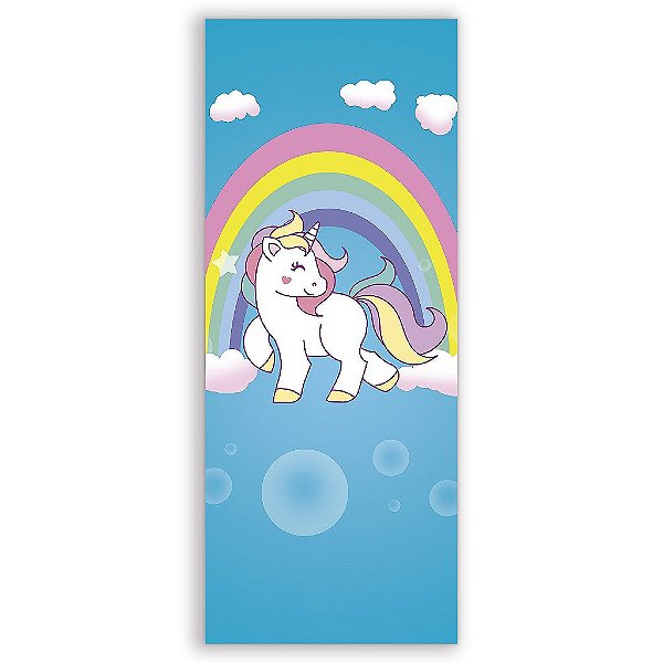 Capa Mini Faixa Lateral Sublimado - Unicornio