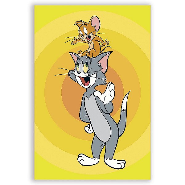 Capa Mini Faixa Lateral Sublimado - Tom e Jerry