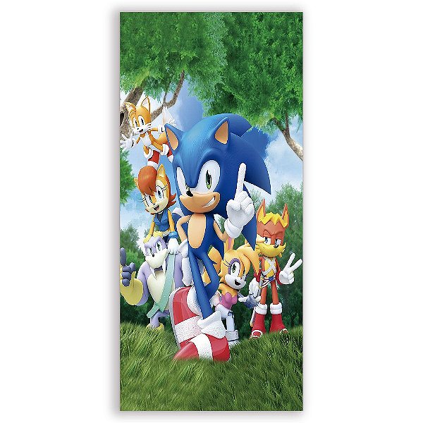 Capa Mini Faixa Lateral Sublimado - Sonic