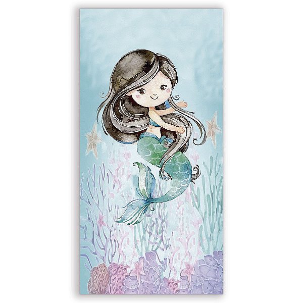 Capa Mini Faixa Lateral Sublimado - Sereia