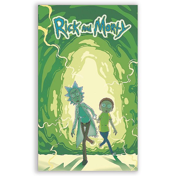 Capa Mini Faixa Lateral Sublimado - Rick and Morty