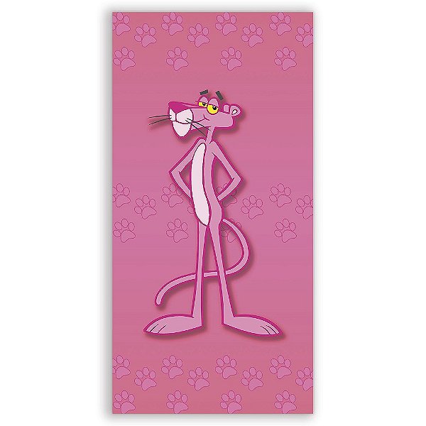 Capa Mini Faixa Lateral Sublimado - Pantera Cor de Rosa