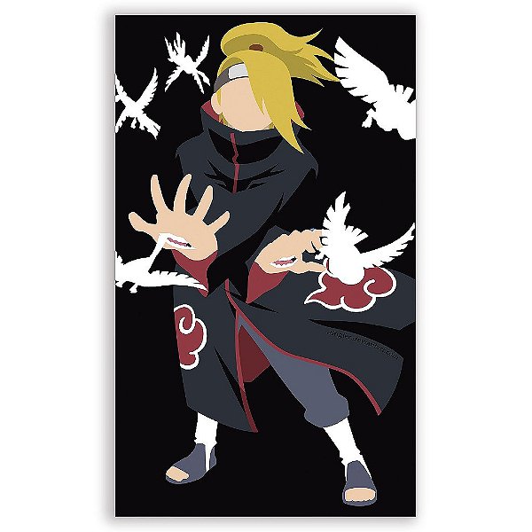 Capa Mini Faixa Lateral Sublimado - Naruto
