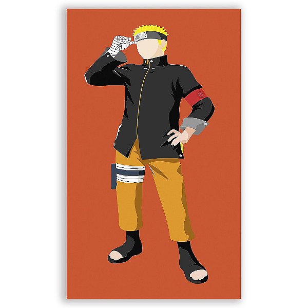 Capa Mini Faixa Lateral Sublimado - Naruto