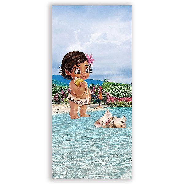 Capa Mini Faixa Lateral Sublimado - Moana