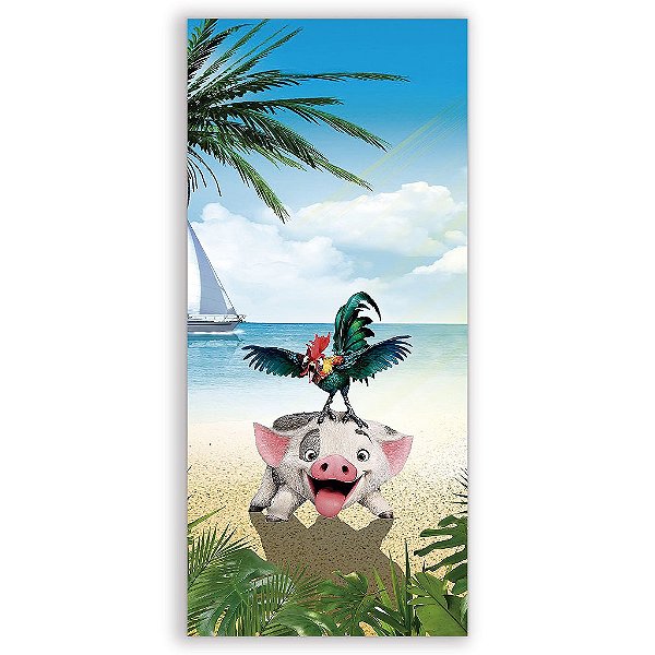 Capa Mini Faixa Lateral Sublimado - Moana
