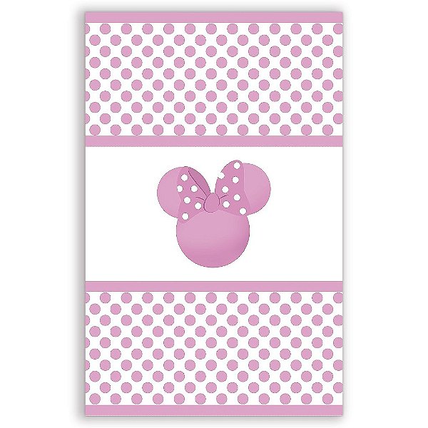 Capa Mini Faixa Lateral Sublimado - Minnie Rosa