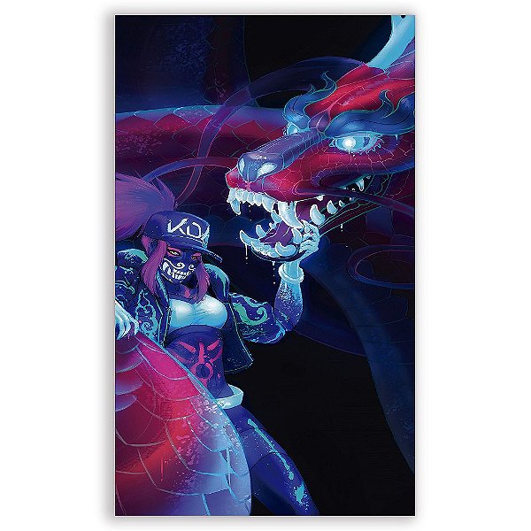 Capa Mini Faixa Lateral Sublimado - League of Legends