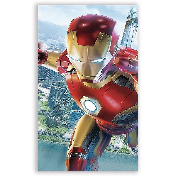 Capa Mini Faixa Lateral Sublimado - Homem de Ferro