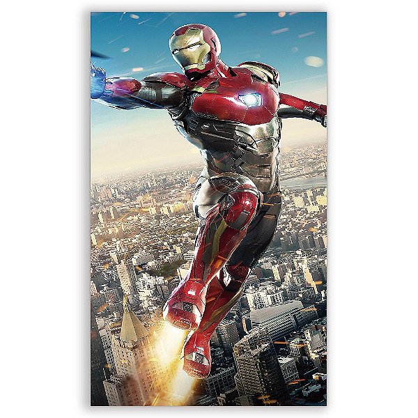 Capa Mini Faixa Lateral Sublimado - Homem de Ferro