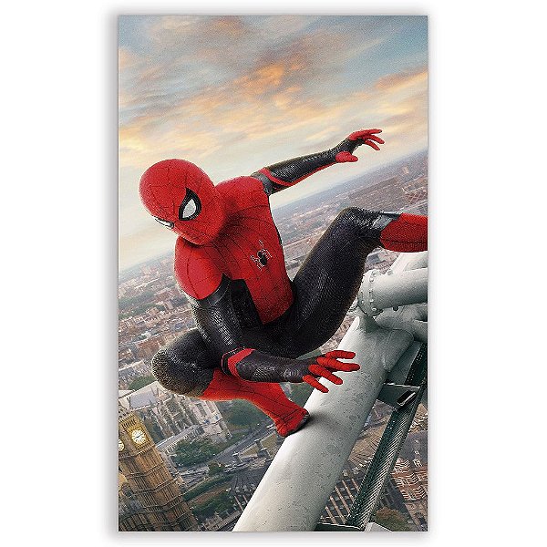 Capa Mini Faixa Lateral Sublimado - Homem Aranha