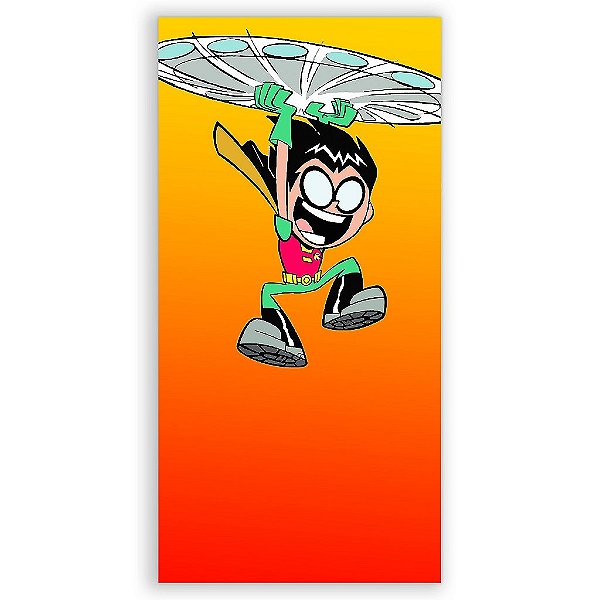 Capa Mini Faixa Lateral Sublimado - Teen Titans
