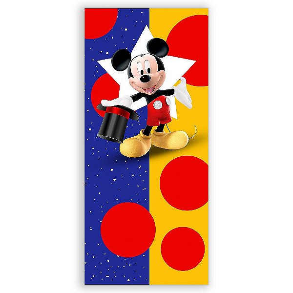 Capa Mini Faixa Lateral Sublimado - Mickey Circo