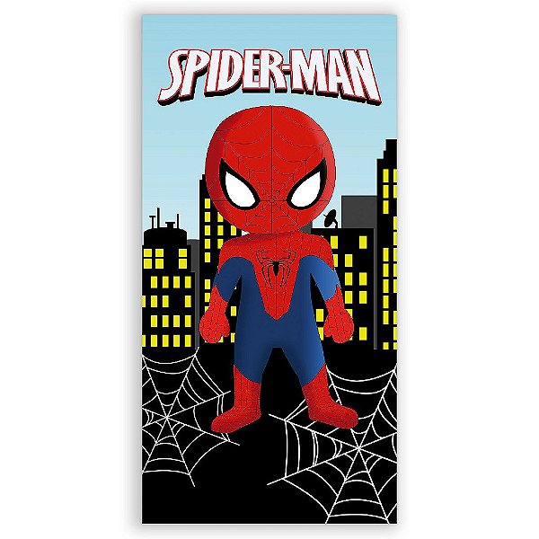 Capa Mini Faixa Lateral Sublimado - Homem Aranha Cute
