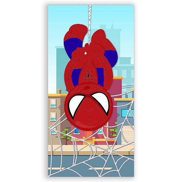 Capa Mini Faixa Lateral Sublimado - Homem Aranha Cute