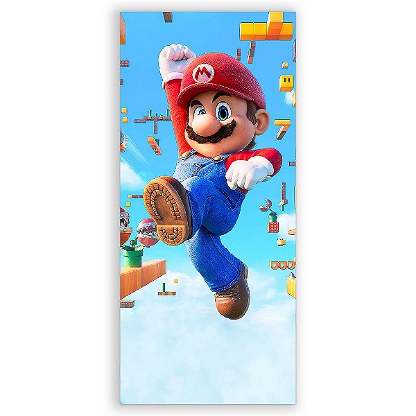 Capa Mini Faixa Lateral Sublimado - Super Mario Bros