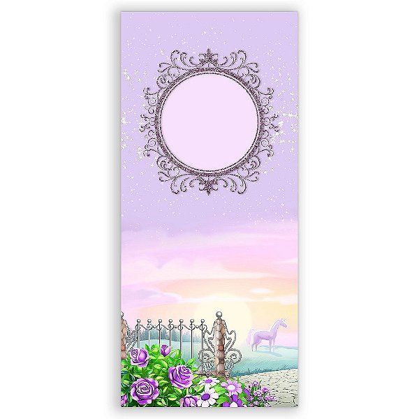 Capa Mini Faixa Lateral Sublimado - Princesa Sofia