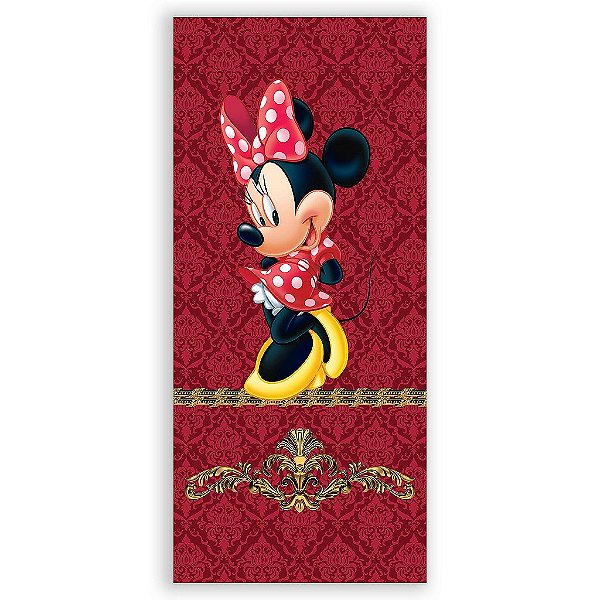 Capa Mini Faixa Lateral Sublimado - Minnie