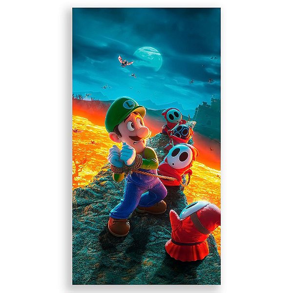 Capa Mini Faixa Lateral Sublimado - Super Mario Bros