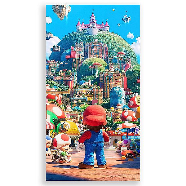 Capa Mini Faixa Lateral Sublimado - Super Mario Bros