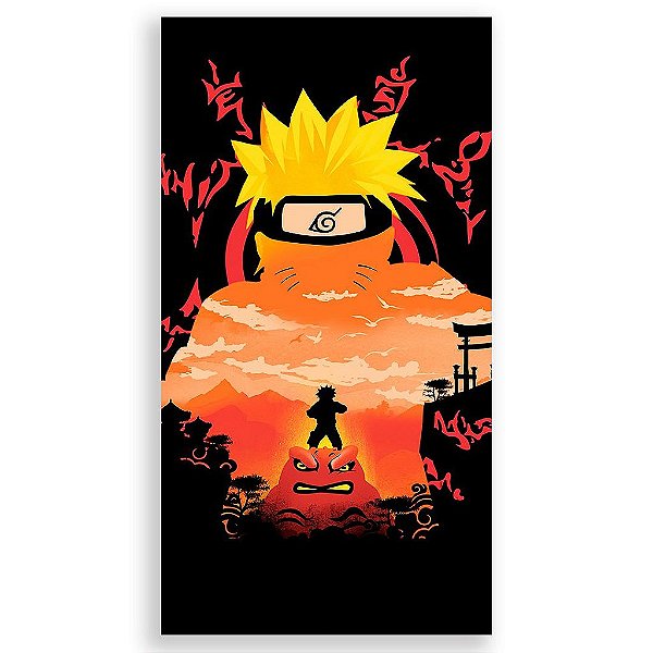 Capa Mini Faixa Lateral Sublimado - Naruto