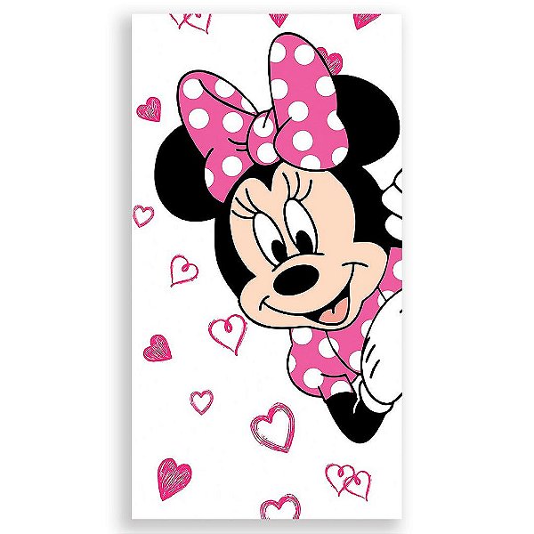 Capa Mini Faixa Lateral Sublimado - Minnie Rosa