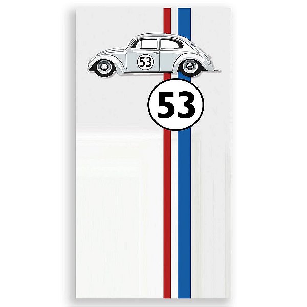 Capa Mini Faixa Lateral Sublimado - Herbie Fusca