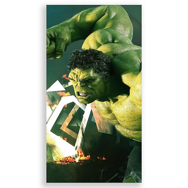 Capa Mini Faixa Lateral Sublimado - Hulk