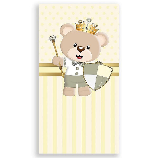 Capa Mini Faixa Lateral Sublimado - Príncipe Urso