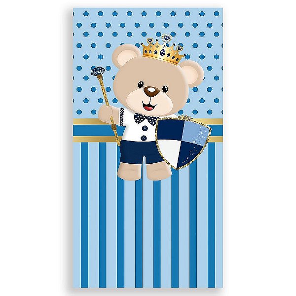 Capa Mini Faixa Lateral Sublimado - Príncipe Urso