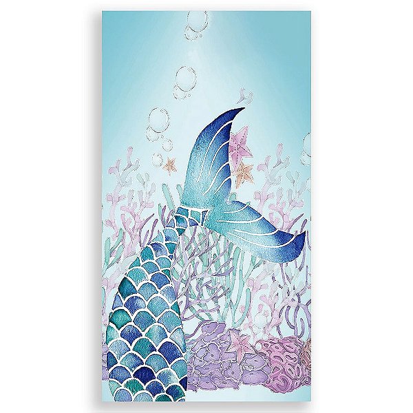 Capa Mini Faixa Lateral Sublimado - Calda de Sereia