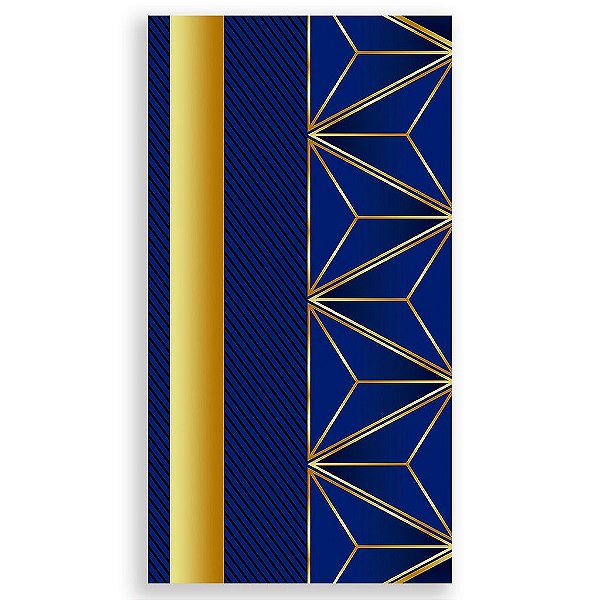 Capa Mini Faixa Lateral Sublimado - Abstrato Azul