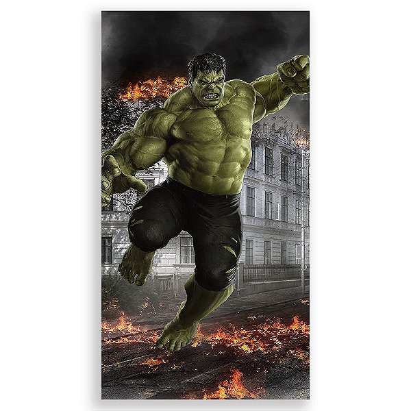 Capa Mini Faixa Lateral Sublimado - Hulk