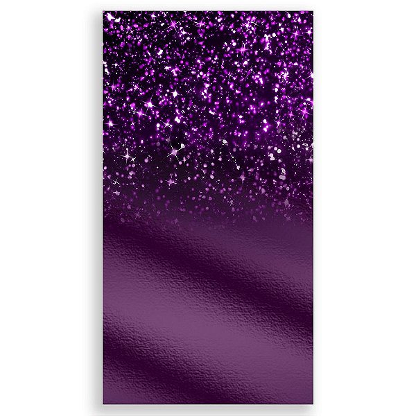 Capa Mini Faixa Lateral Sublimado - Glitter Roxo