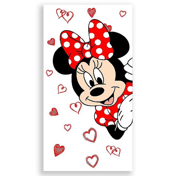 Capa Mini Faixa Lateral Sublimado - Minnie