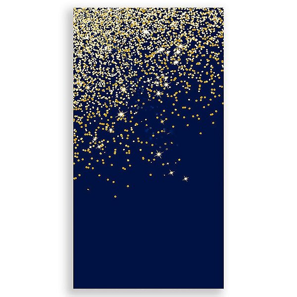 Capa Mini Faixa Lateral Sublimado - Glitter Azul