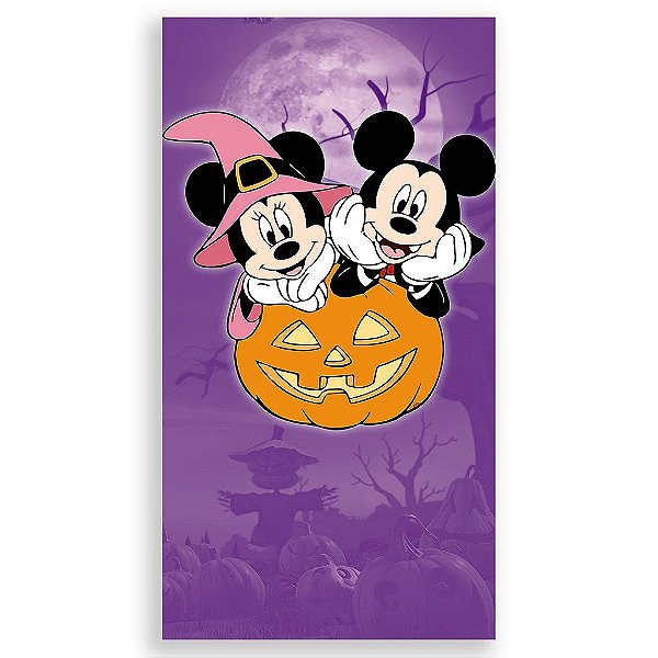 Capa Mini Faixa Lateral Sublimado - Mickey Halloween