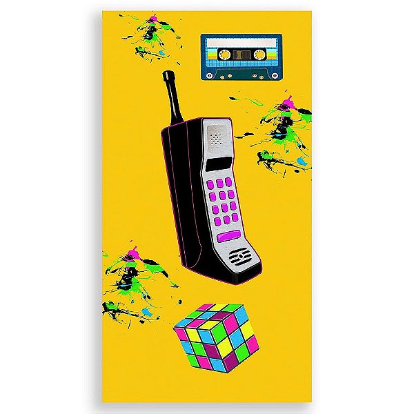 Capa Mini Faixa Lateral Sublimado - Anos 80