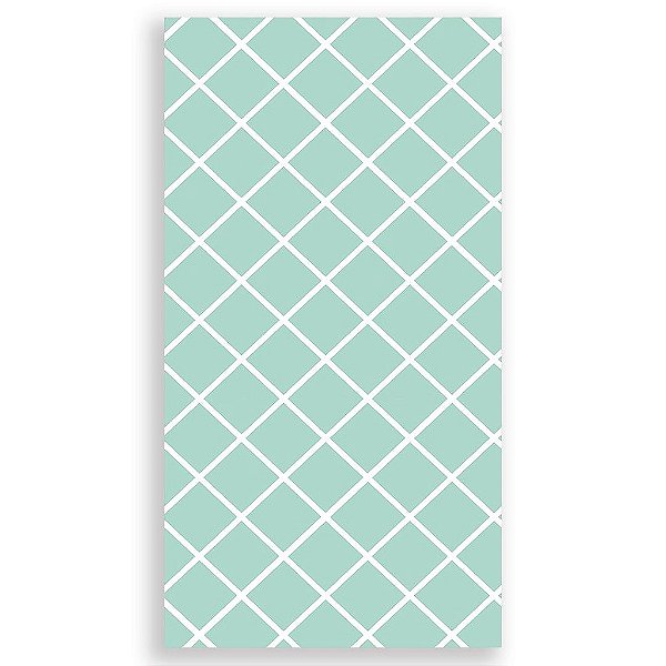 Capa Mini Faixa Lateral Sublimado - Xadrez Verde Claro