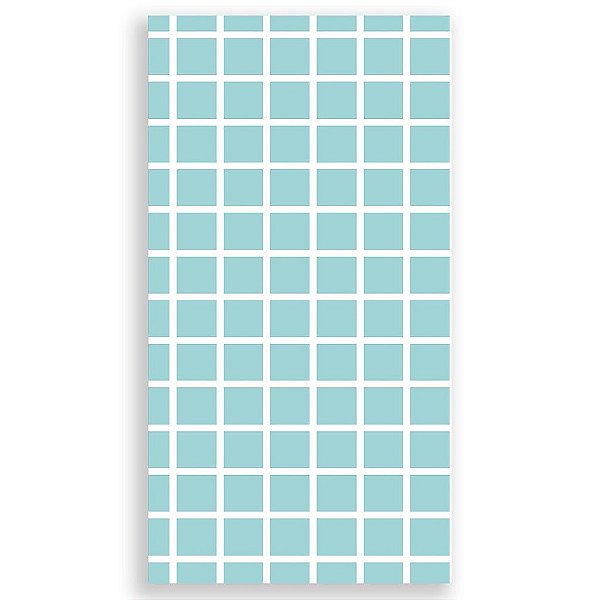 Capa Mini Faixa Lateral Sublimado - Quadriculado Azul Claro